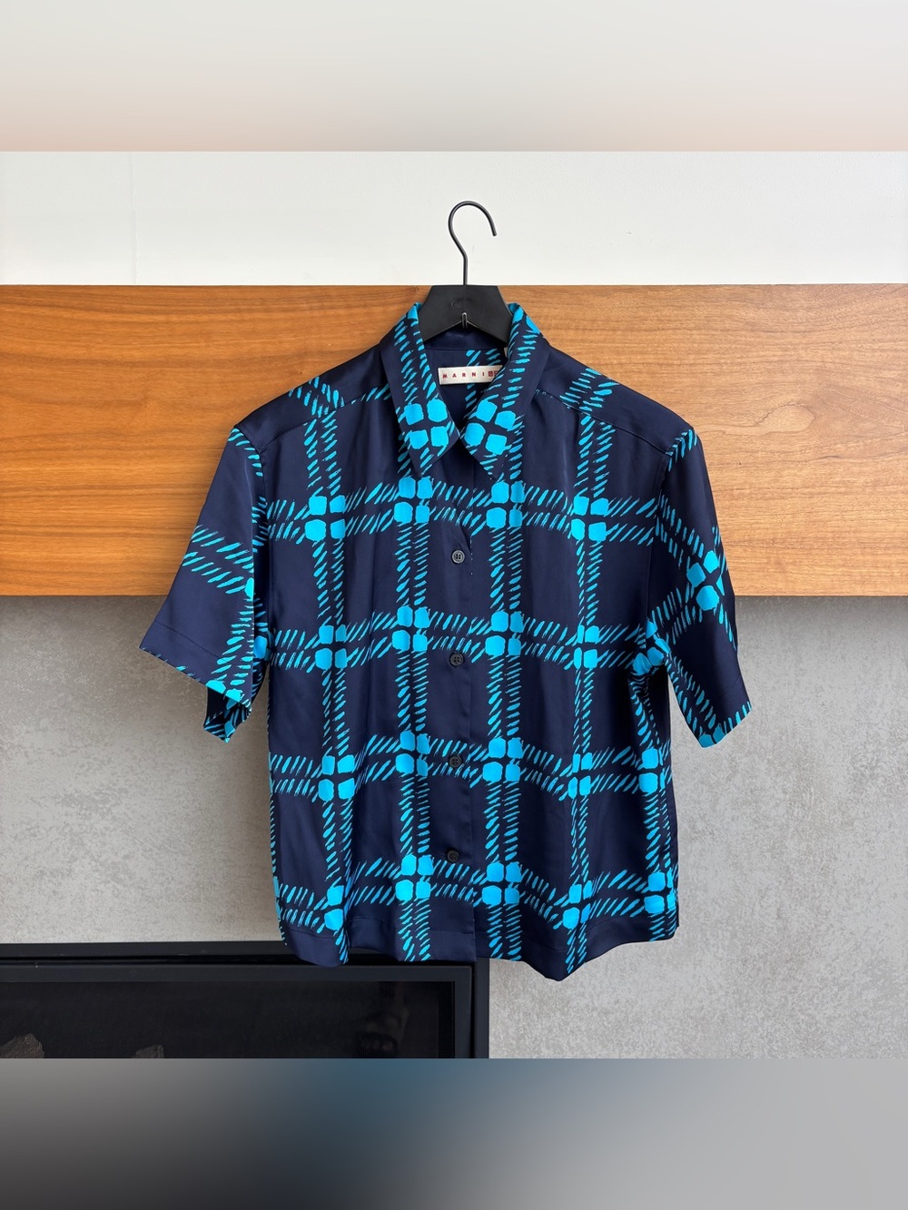 Uniqlo x MARNI Women's Oversized Open Collor Shirt, Size XS
